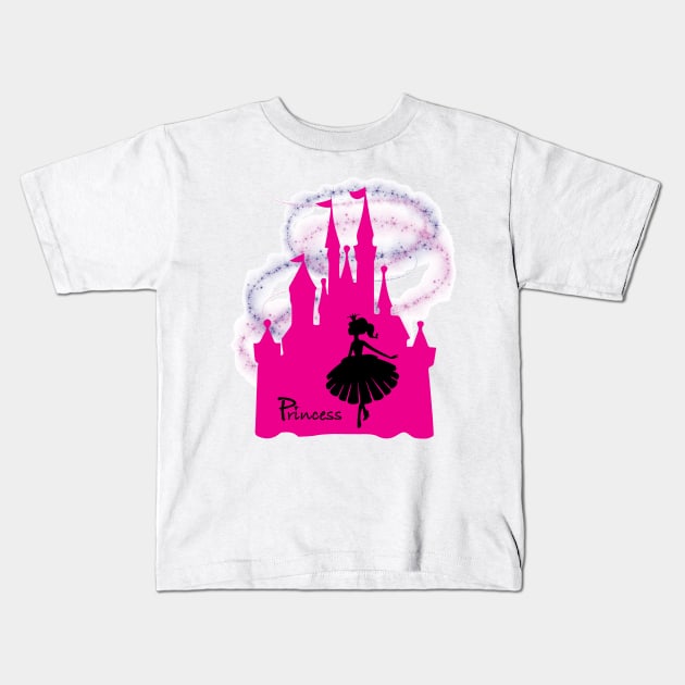 Princess Wonder Kids T-Shirt by AmazingArtMandi